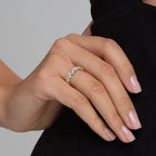 Anillo de Eternidad con Circonita Oval