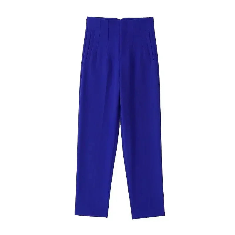 Pantalón Pitillo Tobillero de Tiro Alto