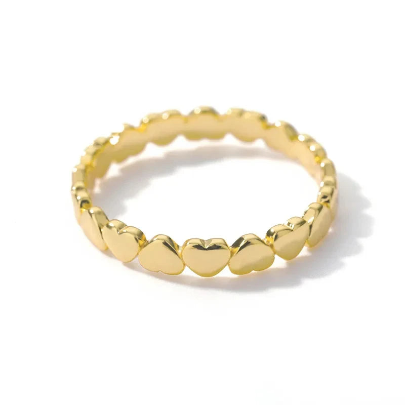 Anillo Corazón de Acero Inoxidable