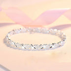 Pulsera Cadena de Plata 925 con Corazones
