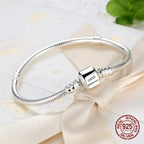 Pulsera Serpiente Lisa de Plata 925