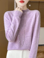 Jersey de Lana Merino con Cuello Perkins