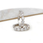 Pendientes de Aro con Circonitas Brillantes