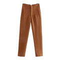 Pantalón Pitillo Tobillero de Tiro Alto