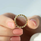 Anillo de Eternidad con Circonita Oval