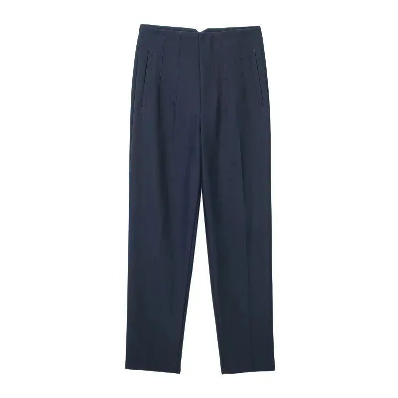 Pantalón Pitillo Tobillero de Tiro Alto