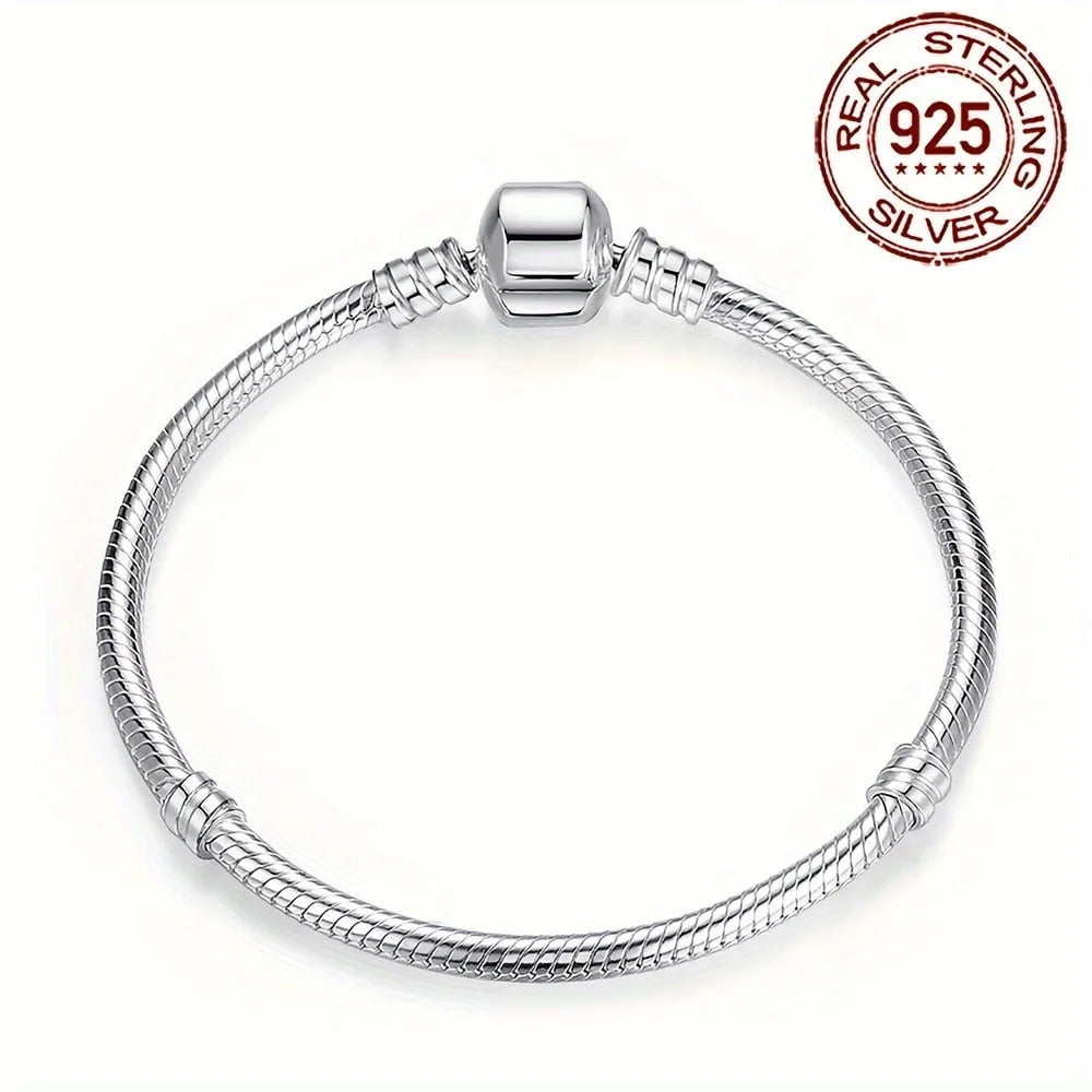 Pulsera Serpiente Lisa de Plata 925