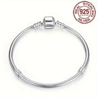 Pulsera Serpiente Lisa de Plata 925