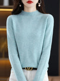 Jersey de Lana Merino con Cuello Perkins