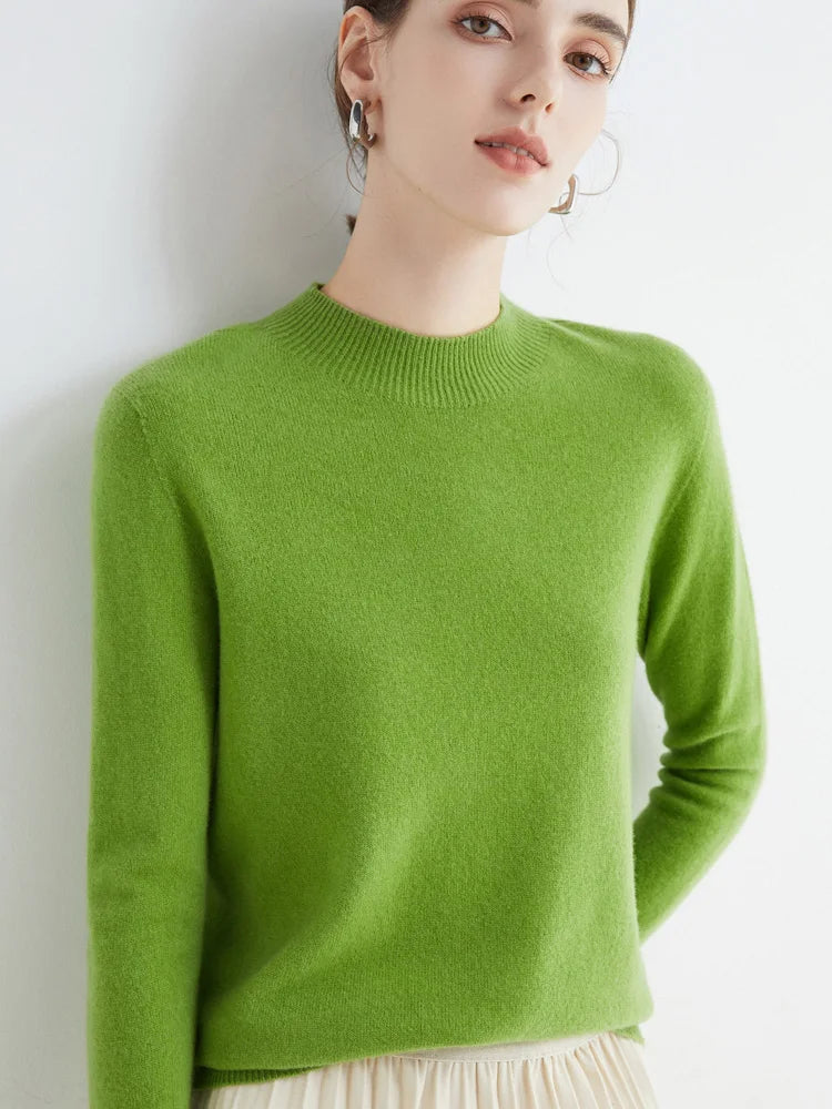 Jersey de Lana Merino con Cuello Perkins