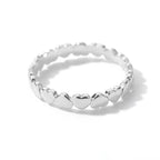 Anillo Corazón de Acero Inoxidable