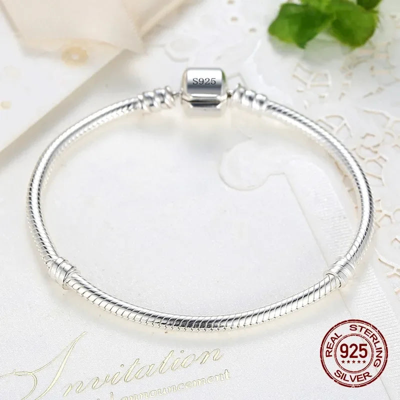 Pulsera Serpiente Lisa de Plata 925