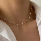 Set Perlas: Gargantilla + Collar de Perlas de Agua Dulce