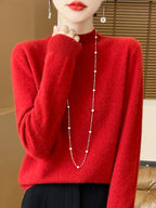 Jersey de Lana Merino con Cuello Perkins