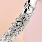 Brazalete Abierto Pavo Real de Plata 925
