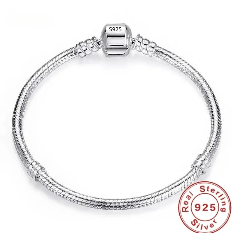 Pulsera Serpiente Lisa de Plata 925