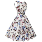 Vestido Retro Floral Estilo Años 50