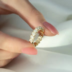 Anillo de Eternidad con Circonita Oval