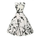 Vestido Retro Floral Estilo Años 50