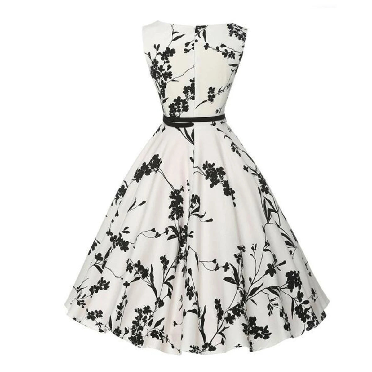 Vestido Retro Floral Estilo Años 50
