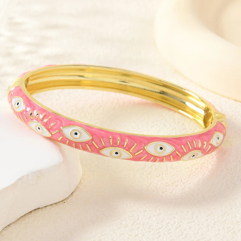 Gold Stainless Steel Open Cuff Bracelet