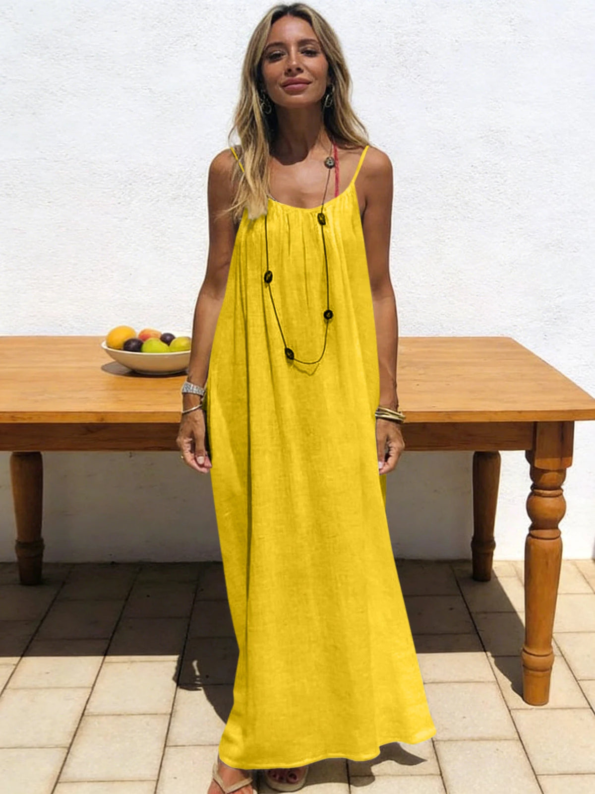 Vestido Largo Palabra de Honor con Espalda Abierta